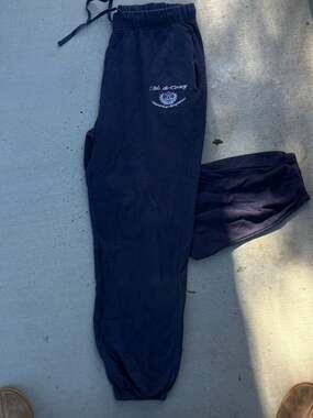 Coney Island Picnic Isle de Coney Organic Cotton Sweatpants Navy Blue Size Large